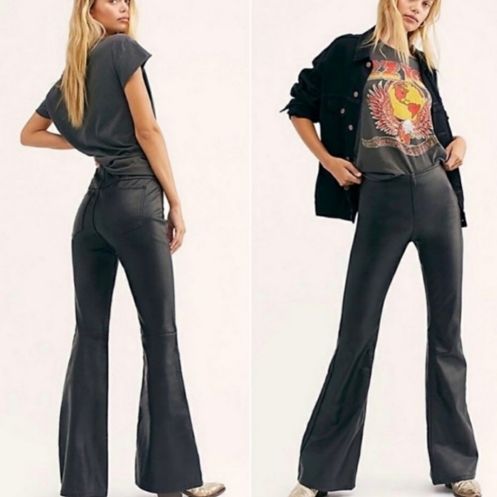 Free People Flare Vegan Pants